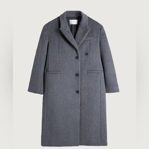 OAK + FORT OVERSIZED WOOL BLEND COAT